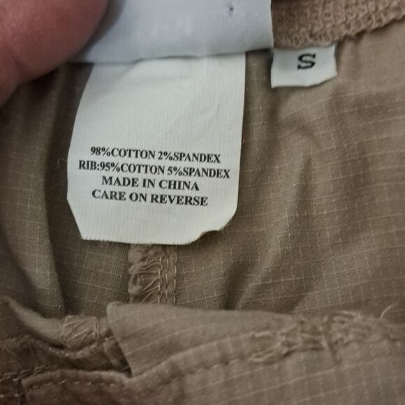 Hot Cotton tan cropped pants size small - Picture 4 of 6